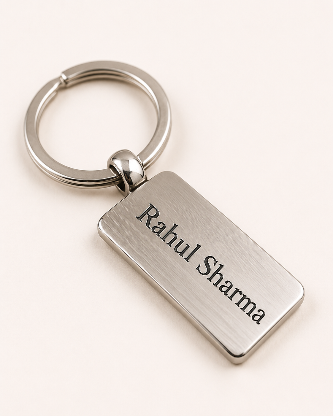 Engraved Metal Name Keychain