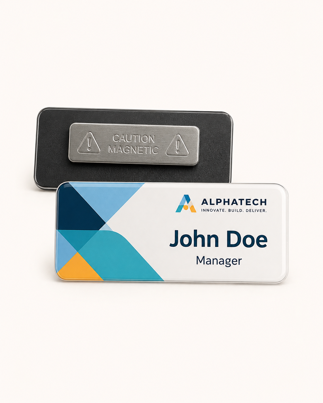 Acrylic Magnetic ID Badge – Full Colour Print